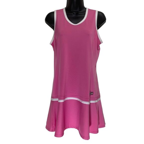 Fila Pink Preppy Tennis Golf Athletic Streetwear Dress Spring Summer Sz M - Picture 1 of 9